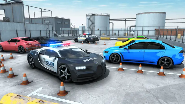 Police Car Parking Real Car android App screenshot 1