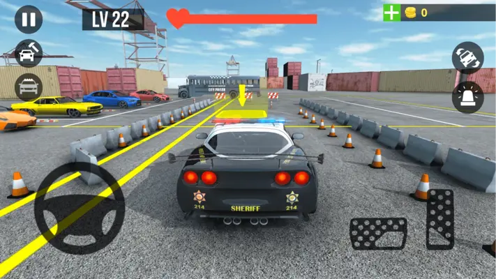 Police Car Parking Real Car android App screenshot 2