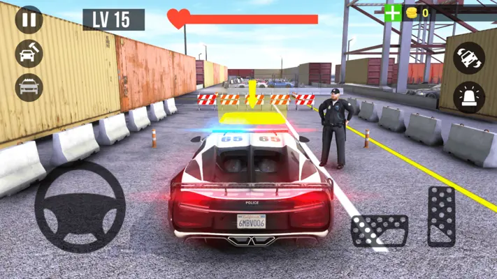 Police Car Parking Real Car android App screenshot 6